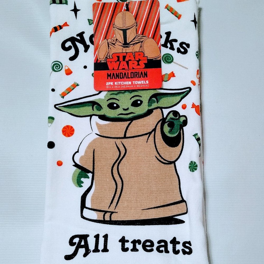 Star Wars Baby Yoda Halloween 2 Pk Kitchen Towels
